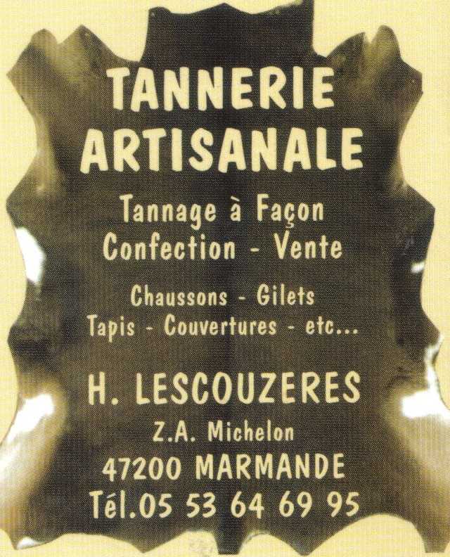 Bienvenue sur le site de la tannerie artisanale Lescouzères!